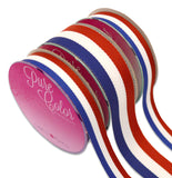 Morex Ribbon 93605P3-914 Grosgrain Ribbon Mixed X 17 YD Patriotic Ribbon for Gift Wrapping, Red/White/Blue (3-Pack), 4th of July