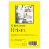 Strathmore 300 Series Bristol Paper Pad, Smooth Texture, Tape Binding, 20 Sheets, White, 4x6 inch, 1 Count
