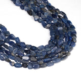 Yochus Irregular Kyanite Stone Beads for Bracelets 8-10mm, Blue Gemstone Bead for Jewelry Making Strand 15 Inch (45-50pcs)