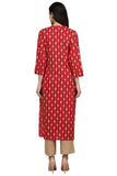 Gosriki Women'S Cotton Kurta (Kur190010-Xl_X-Large_Red),X-Large,,B07QGLT4RY