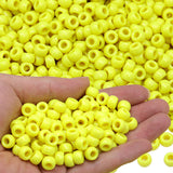 GMMA 1000 Pcs Yellow Pony Beads for Jewelry Making - Plastic Fall Beads for Friendship Bracelets, Necklaces - Thanksgiving Autum