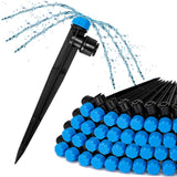 Bonviee 40-Pack Drip Irrigation Emitters- 1/4 Push-to-Connect Precision Irrigation Stakes - Low Flow Garden Watering System for