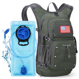 Maelstrom Hydration Hiking Backpack with 2L/3L Water Bladder, High Flow Bite Valve Camping Daypack Lightweight (3.Olive Green, 3