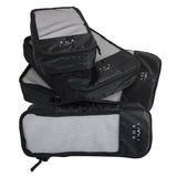 Ankit International Travel Packing Cubes Set (Black) Small, Medium, Large & Slim Travel Organizers Lightweight Travel Pouch