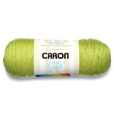 Caron Simply Soft Party Solids Yarn, Gauge 4 Medium Worsted, 6 oz Chartreuse