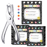ReliThick 200 Pcs Punch Cards for Classroom Bulk, Composition Notebook