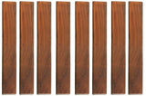 Bare Decor EZFloor End PinSide Trim Piece for Flooring in Solid Teak Wood (Set of 8), Brown