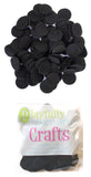 Playfully Ever After Black Craft Felt Circles (1 Inch 100pc)