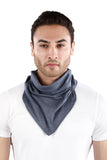 Dream Of Glory Inc. Unisex Cotton Reusable Cloth Mask Scarves (WdogiMasks_Heatherblue)