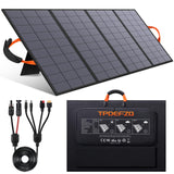 TPDEFZQ 400W Portable Solar Panel for Power Station, 36V ETFE Foldable Solar Panel Charger,25% High Efficiency,MC4 Output, IP68