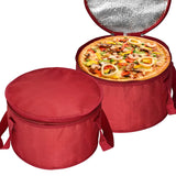 Yalin 2 Pack 12.5X7.8 Inch Round Lunch Bags, Insulated Thermal Pastry and Pie Carrier, Reusable Cake Cooler and Casserole Carrie