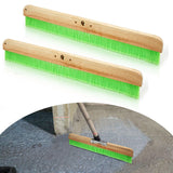 Yiyiring 2 Pack 24 Inches Concrete Broom Without Handle, Green
