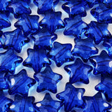50pcs Acrylic Crystal Star Beads 20mm Star Shape Faceted Beads for Jewelry Making Bracelet Necklace Key Chains DIY Crafts(Sapphi