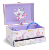 Jewelkeeper Jewelry Box for Girls with 1 Drawer - Unicorn Musical Jewelry Boxes, Beautiful Dreamer Tune, Spinning Unicorn Doll,