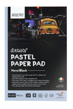 Brustro Artists Pastel Paper Pad | 24 Sheets (160 Gsm), Colour Black, Size 3.5 X 5.5 Inches | Ideal For Pastels, Pencils, Grap