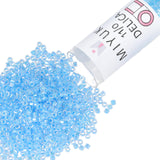 Miyuki Delica Seed Beads - Size 11/0 (1.6 mm), DB0076, Lined Light Blue AB, 7.2 g, Approx. 1440 Beads, Made in Japan