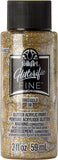 FolkArt Glitterific Fine Assorted Acrylic Craft Paints, Fine Gold 2 fl oz Premium Acrylic Paint with Glitter Finish, Perfect for