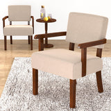 FAGAGA Accent Chair, Cat-Scratch Velvet Living Room Chairs Oversize with Soft Seat and Armrests for Dinning Room Bedroom Reading