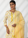 Libas Women'S Pure Cotton Kurta Set (49066_Off White Off White Xs