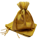 brown leaf Organza Metallic Golden 9.5x7.5 Inch Potli Bags Pouch Best for Wedding Anniversary Party Supply Return Gifting Bags (