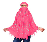 Privansh Cotton Long Scarf Bandhani Printed Design Breathable & Sun Protection Face Scarves, Usable For Vehicle Driver Girl &
