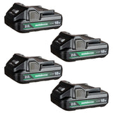 18V BATTERY 2.0Ah 4-PACK