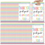 Yinder 50 Pcs Housekeeping We Appreciate You Gifts Bags Bulk Thank You Plastic Goody Treat Bags with Handles Employee Staff Past