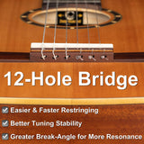 Ortega Guitars 6 String Family Series Full Size Nylon Classical Guitar W/Bag, Right, Cedar Top-Natural-Satin, (R122)