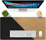 Bloss Black Desk Mat, Leather Desk Pad, Desk Matt for Desktop, Waterproof Desk Pad Mat, Computer Mat for Office Work/Home/Decor/