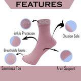 Xjarvis Malibu Ankle Socks For Women & Girls Soft Breathable Comfortable And Durable Perfect For Sports Running Cotton Socks For Daily Casual Wear Pack Of 3 (Pink Purple Yellow,PINK | PURPLE | YELL,,B0C5DWNZDQ