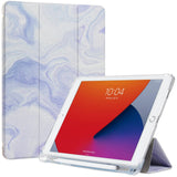 ProtUTab Case Compatible with iPad 9th Generation with Pencil Holder, Auto Wake&Sleep Slim Trifold Stand Case Compatible with iP