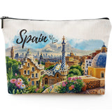 Sitsink Spain Souvenirs Makeup Bag - Granada Albaicin Landscape Scenery Spain Travel Souvenirs, Spainish Gifts for Friends Birth