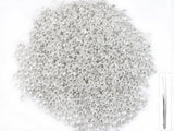 Pamir Tong 1000pcs 4mm Silver Round Crimp Beads, Copper Rondelle Space Stopper Beads Clamp Ends Metal Bead Spacers for DIY Jewel