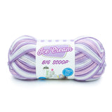 Lion Brand Yarn Ice Cream Big Scoop Yarn, Black Cherry