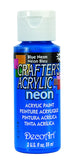 Crafter's Acrylic All Purpose Paint 2 Ounces-Blue Neon