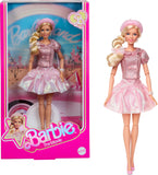 Barbie The Movie Doll, Margot Robbie as, Collectible Wearing Pink Blouse & Skirt Tutu Outfit, with Styled Hair & Matching Jewelr