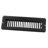 JR Products 4 X 8 Floor Register Dampered, Metal, Black