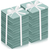 Buryeah 100 Pieces 10 x 10 Inch Sage Green Cotton Quilting Fabric Squares Dusty Green Precut Fabric Bundles Solid Sage Colors La