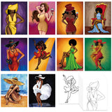 Nuberlic 10 Pack Sip and Paint for Girls Hangout Pre Drawn Canvas Painting for Adults Pre-Stretched Outline Canvas Bridal Shower