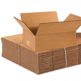 BOX USA Shipping Boxes 12L x 9W x 4H 25-Pack Flat Corrugated Cardboard Box for Packing, Moving and Storage