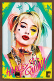 Trends International DC Comics Movie - Birds of Prey - Harley Quinn - Kiss Wall Poster, 22.375 x 34, Mahogany Framed Version