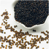 Coffee Color Glass Seed Beads 5000 Pcs, 3mm Small Craft Pony Beads Bulk for Bracelets, DIY Necklace Ring Waist Chain