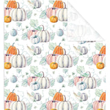 JarThenaAMCS 6 Sheets Fall Wrapping Paper Not Roll Autumn Pumpkin Gift Wrap Paper Folded Flat Art Paper for Thanksgiving Harve