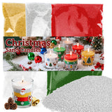 Sukh Candles Sand and Wicks for Christmas - 430G(0.94lb) Sand Candles with Wicks Gold, Silver, Green, Red, White Refillable Cand