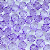 Jmassyang 300PCS 6mm Faceted Crystal Glass Beads Loose Spacer Briolette Beads with Hole for DIY Jewelry Making Bracelets Necklac