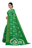Anni Designer Women'S Linen Cotton Geometric Printed Saree With Blouse Piece (Farha Green_Green),Green,Free,Linen Cotton,with blouse piece,With Blouse Piece