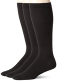 Dr. Scholls Mens graduated compression Over the calf 2 & 3 Pair Packs Sock, Black, 6.512 US