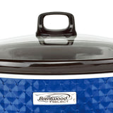 Brentwood Sc-157N Slow Cooker, 7 Quarts, Navy Blue