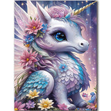 igoodom Diamond Art Kits for Adults, Unicorn Diamond Art Kits, Full Drill Round Unicorn Diamond Painting Kits, DIY Gem Art and C