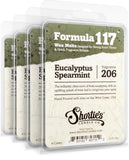 Eucalyptus Spearmint Wax Melts Bulk Pack - Formula 117 - 4 Highly Scented 3 Oz. Bars (12 Oz. Total) - Made With Essential & Natu